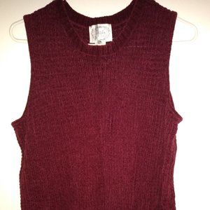 Two Piece Sleeveless Sweater and Cardigan Set